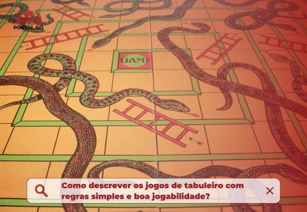Como descrever os jogos de tabuleiro com regras simples e boa jogabilidade?