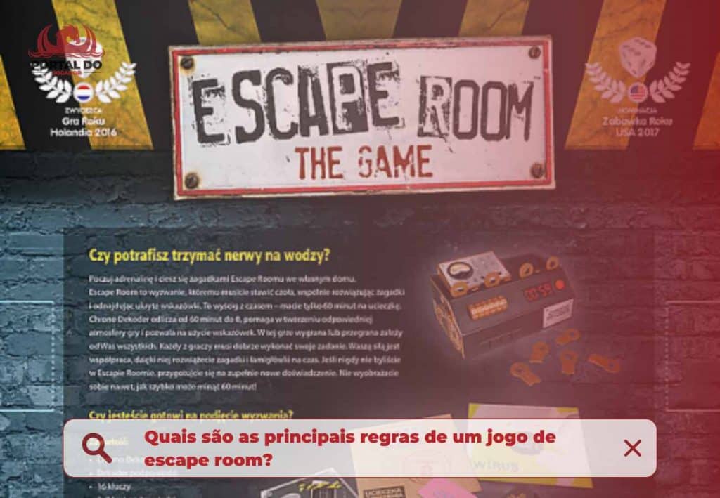 O que é o jogo Escape Room: Board Game e como jogar?